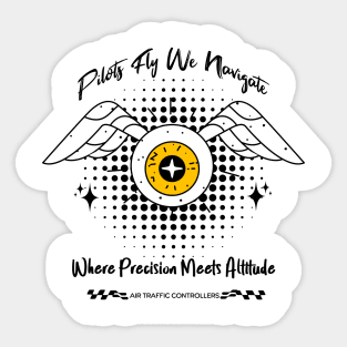 Pilots Fly We Navigate Sticker